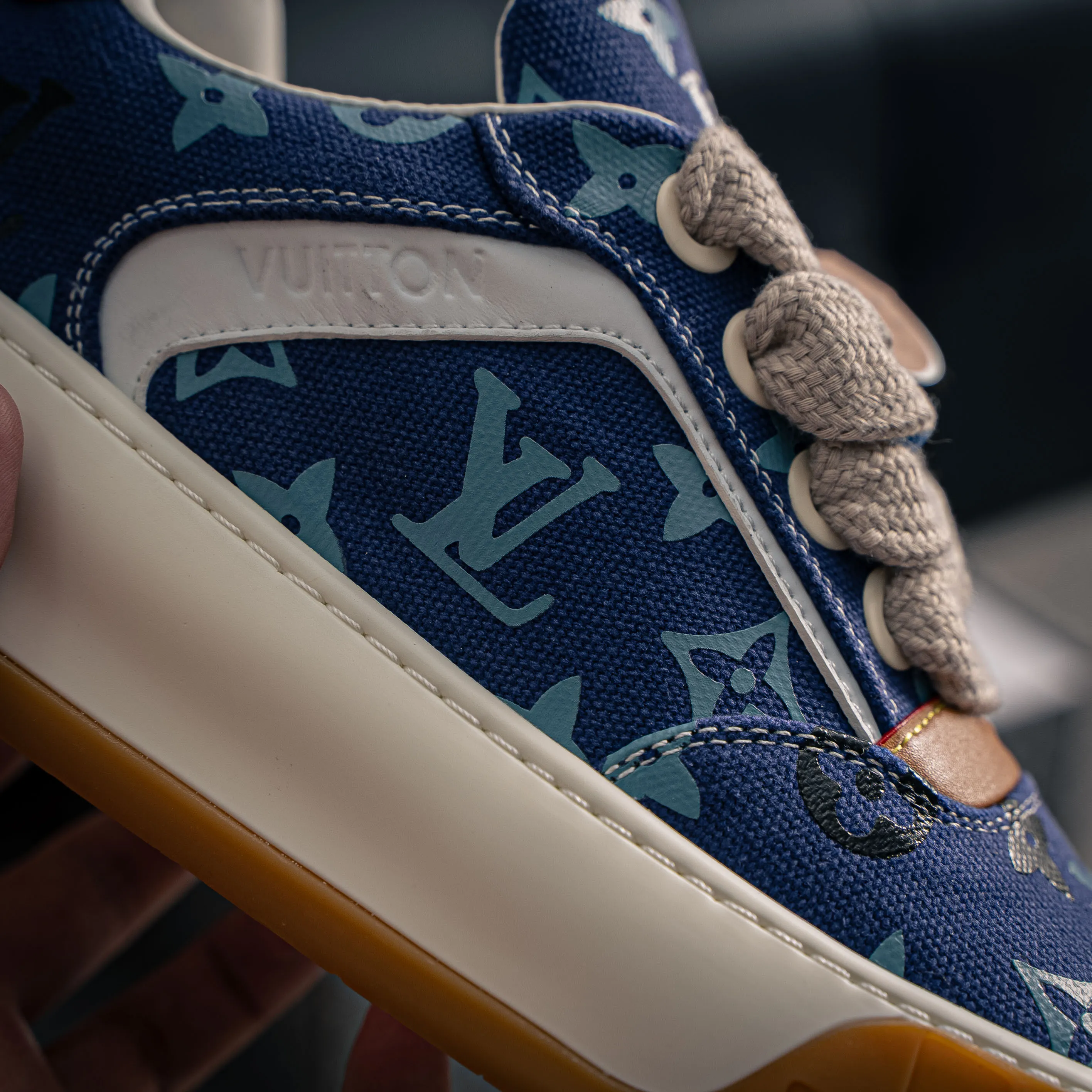 # LV LOUIS VUITTON Tilted Low Sneakers Series Low-Top Retro Versatile Skate Shoes 2026 Skate Shoes Shoes
